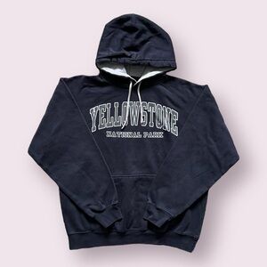 Yellowstone National Park Pullover Hoodie - Navy